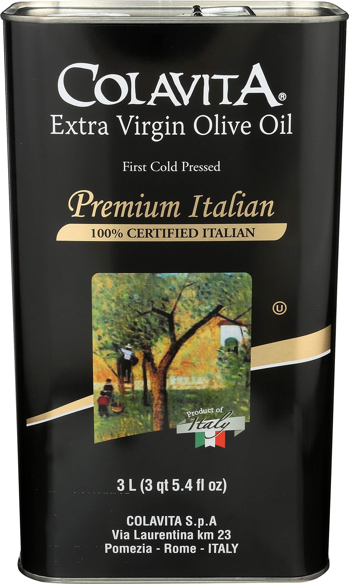 Colavita olive oil drizzle on salad, a tasty finishing touch