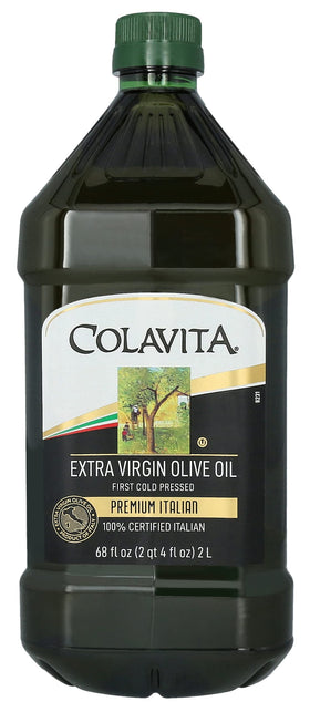Colavita premium Italian EVOO bottle-front showcases iconic packaging for everyday finishing.