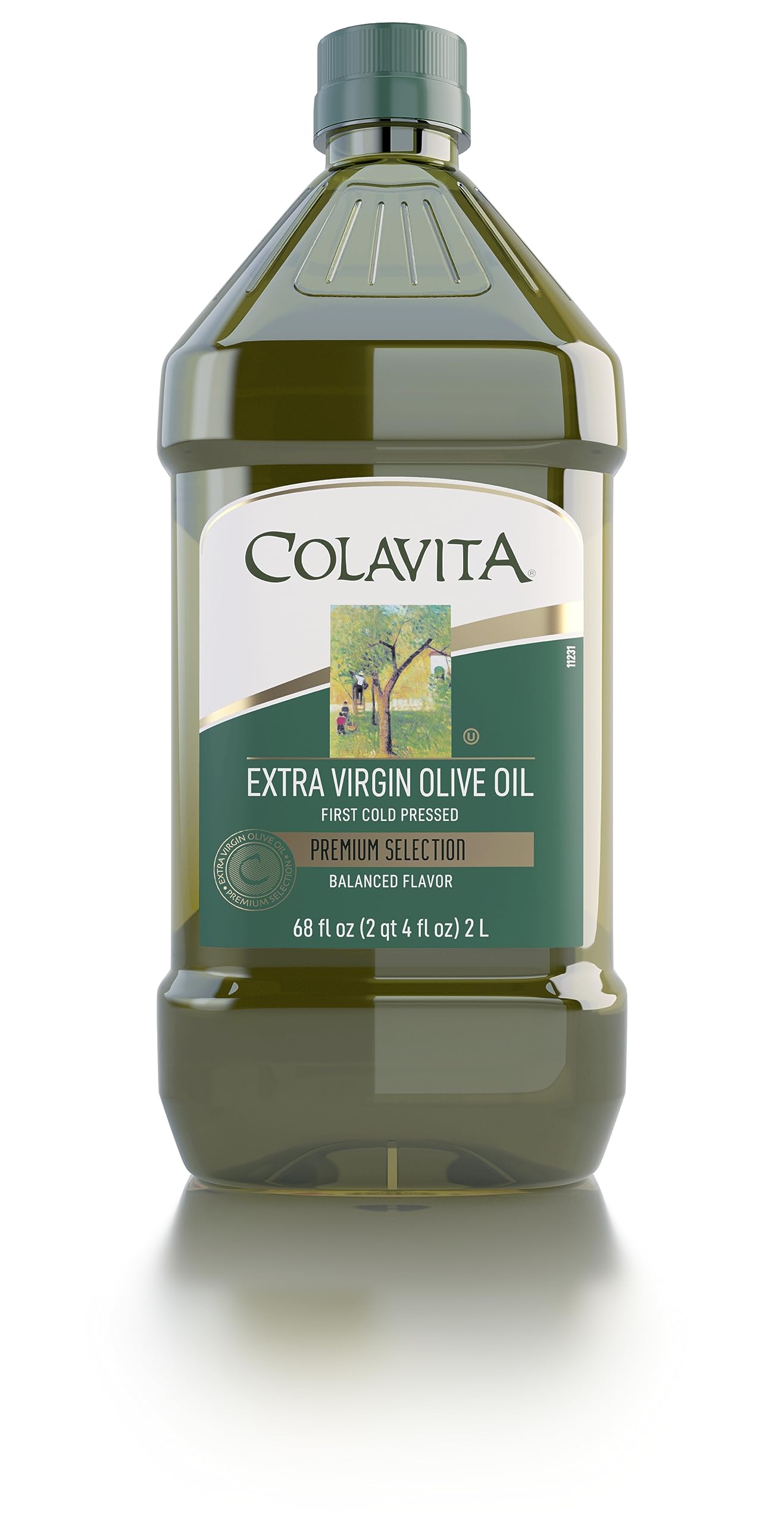 Colavita Premium Selection olive oil bottle (68 oz) for everyday cooking and finishing