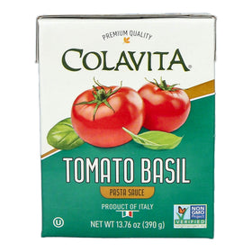 Colavita Recart Tomato Basil Sauce bottle, ready to elevate pasta meals.