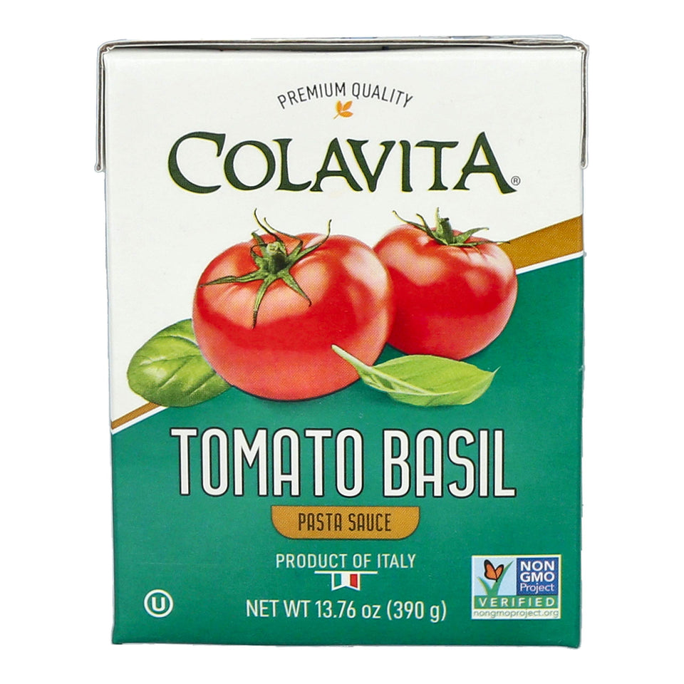 Colavita Recart Tomato Basil Sauce bottle, ready to elevate pasta meals.
