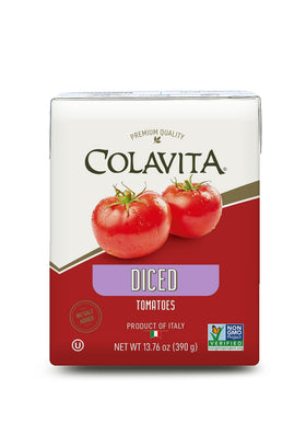 Colavita Recart diced tomatoes in a ready-to-use can for quick weeknight sauces.
