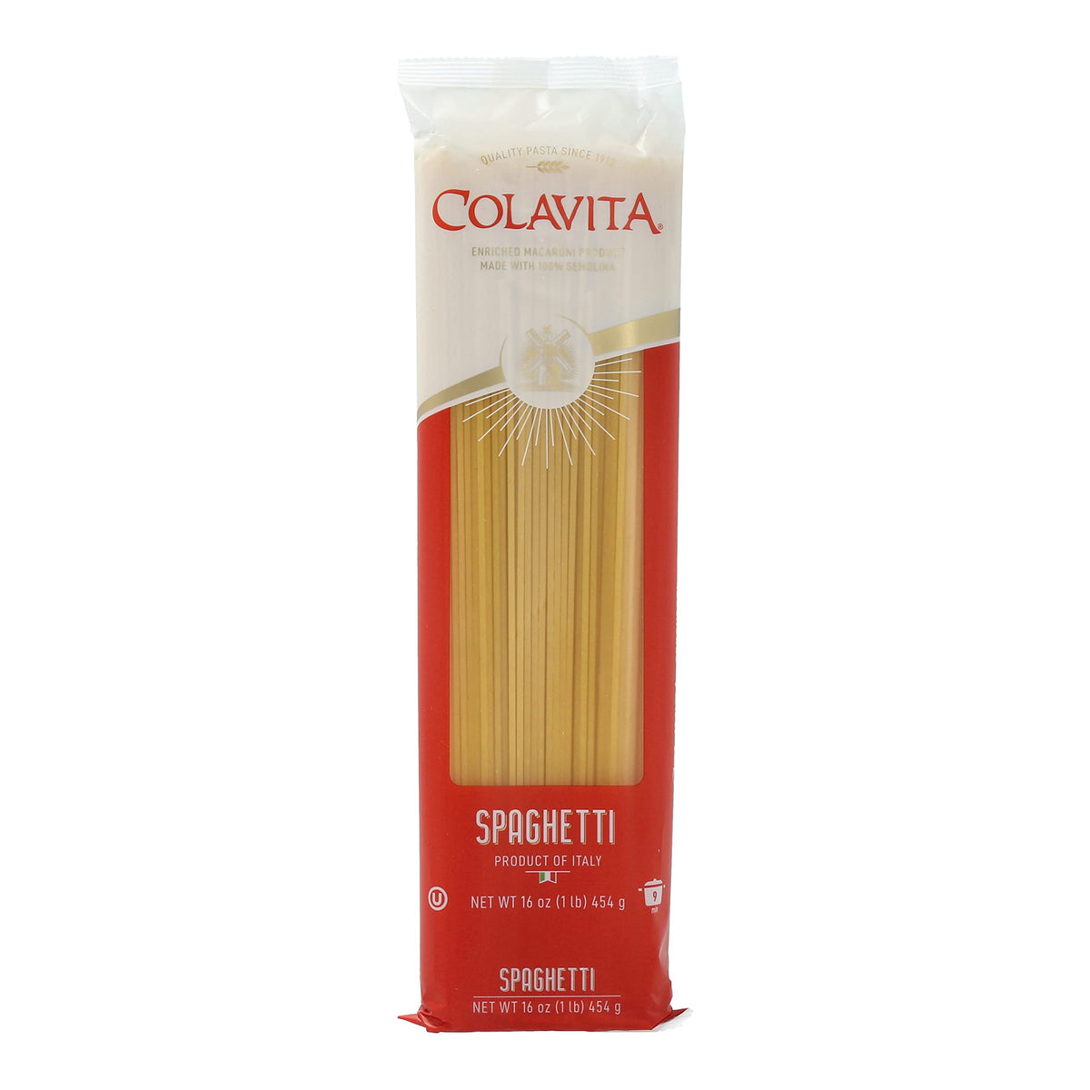 Colavita spaghetti 6-pack bag for classic Italian dinners with perfect al dente texture.