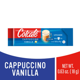 COLCAFE ready-to-mix cappuccino sachets deliver café-style foam at home.