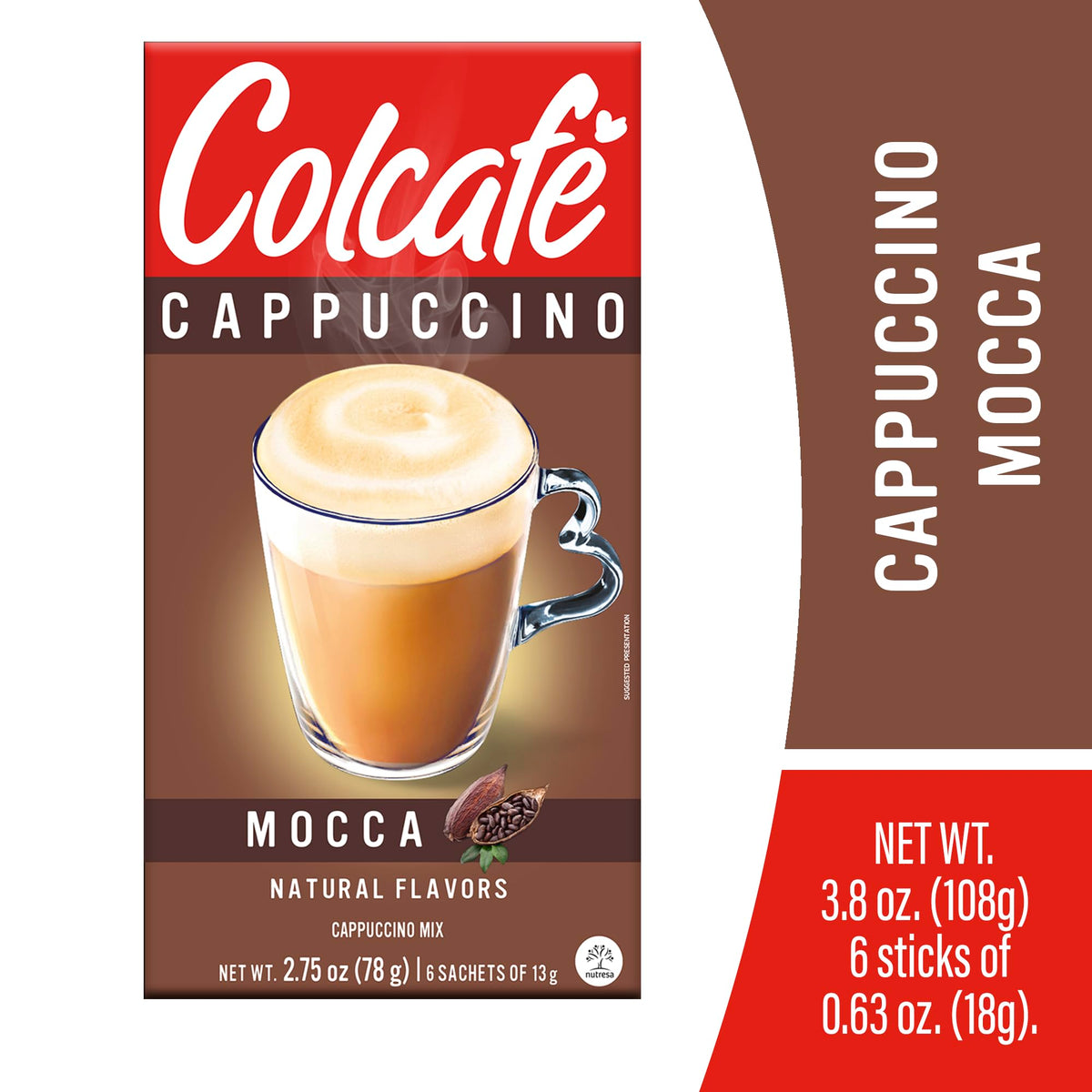 COLCAFE Cappuccino cup with rich foam, ideal for a barista-style moment.