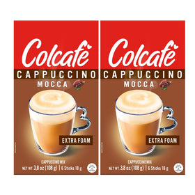 COLCAFE Instant Mocca Cappuccino sachets pack for quick, satisfying coffee moments.