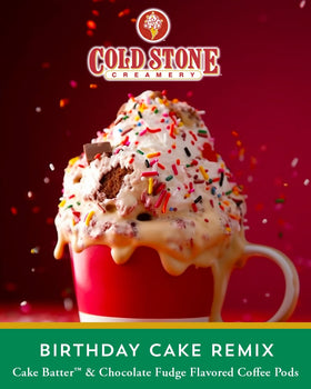 Cold Stone Beverages Birthday Cake Remix Keurig brewer compatible for quick flavor upgrades.