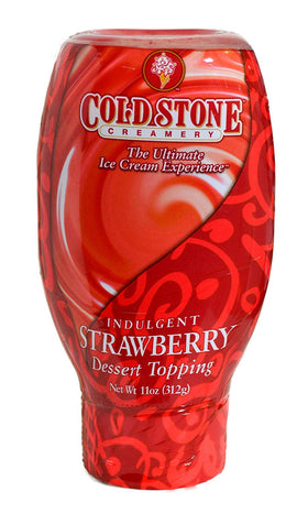 Cold Stone Creamery strawberry sauce bottle pour for fresh fruit toppings