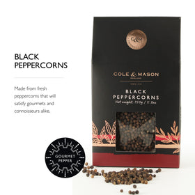 Cole & Mason salt and pepper mill refill box for easy, mess-free refills.