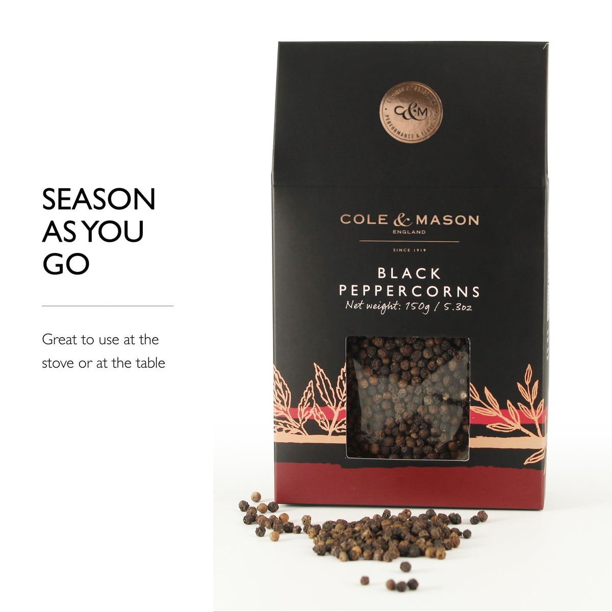 Cole & Mason spice tools close-up highlighting premium design.