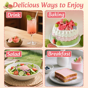 Guava powder in a smoothie adding natural color and flavor