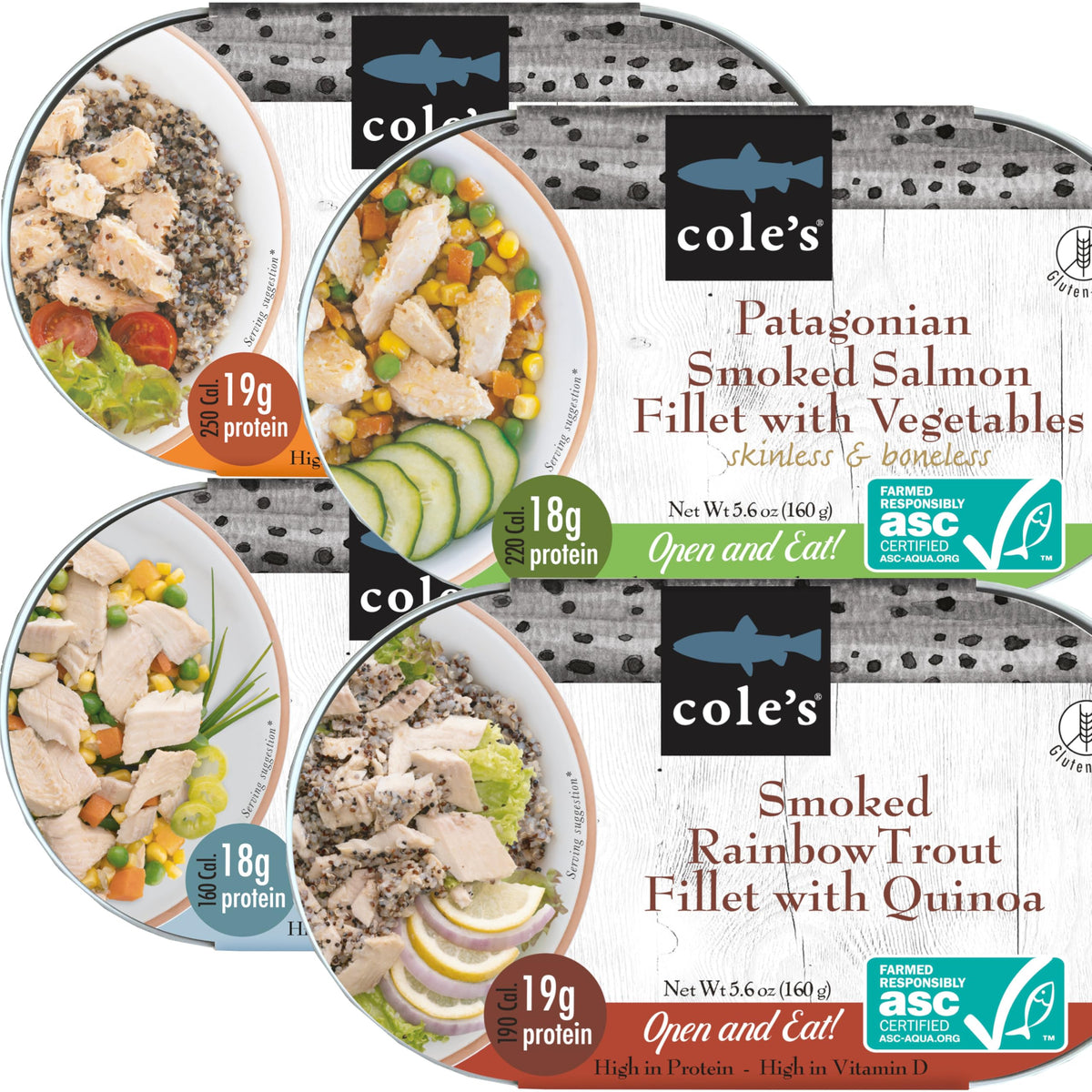 Coles Open Eat Meals applewood-smoked salmon image highlighting a protein-rich ready-to-eat option