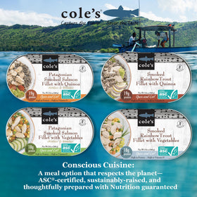 Coles Open Eat Meals applewood-smoked trout image highlighting high-protein gluten-free lunch ideas