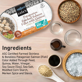 Coles Open Eat Meals quinoa and vegetables image highlighting balanced, protein-forward canned meal