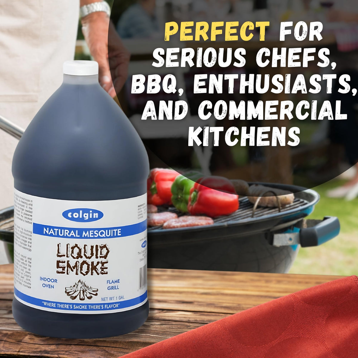 Colgin Mesquite Liquid Smoke on counter signals versatile pantry staple