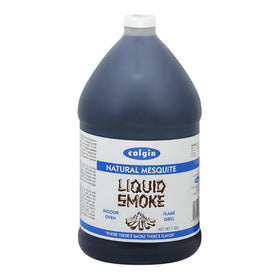 Colgin Authentic Mesquite Liquid Smoke bottle pour adds bold smoky depth to meats