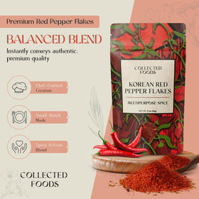 Collected Foods gochugaru base for gochujang sauces and marinades.