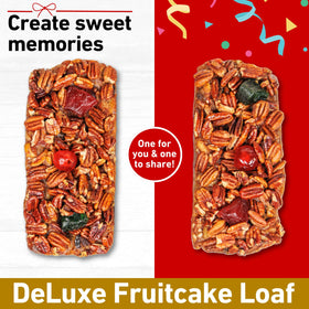 Collin Street Bakery DeLuxe Fruitcake 2-pack with cherries and honey, rich aroma