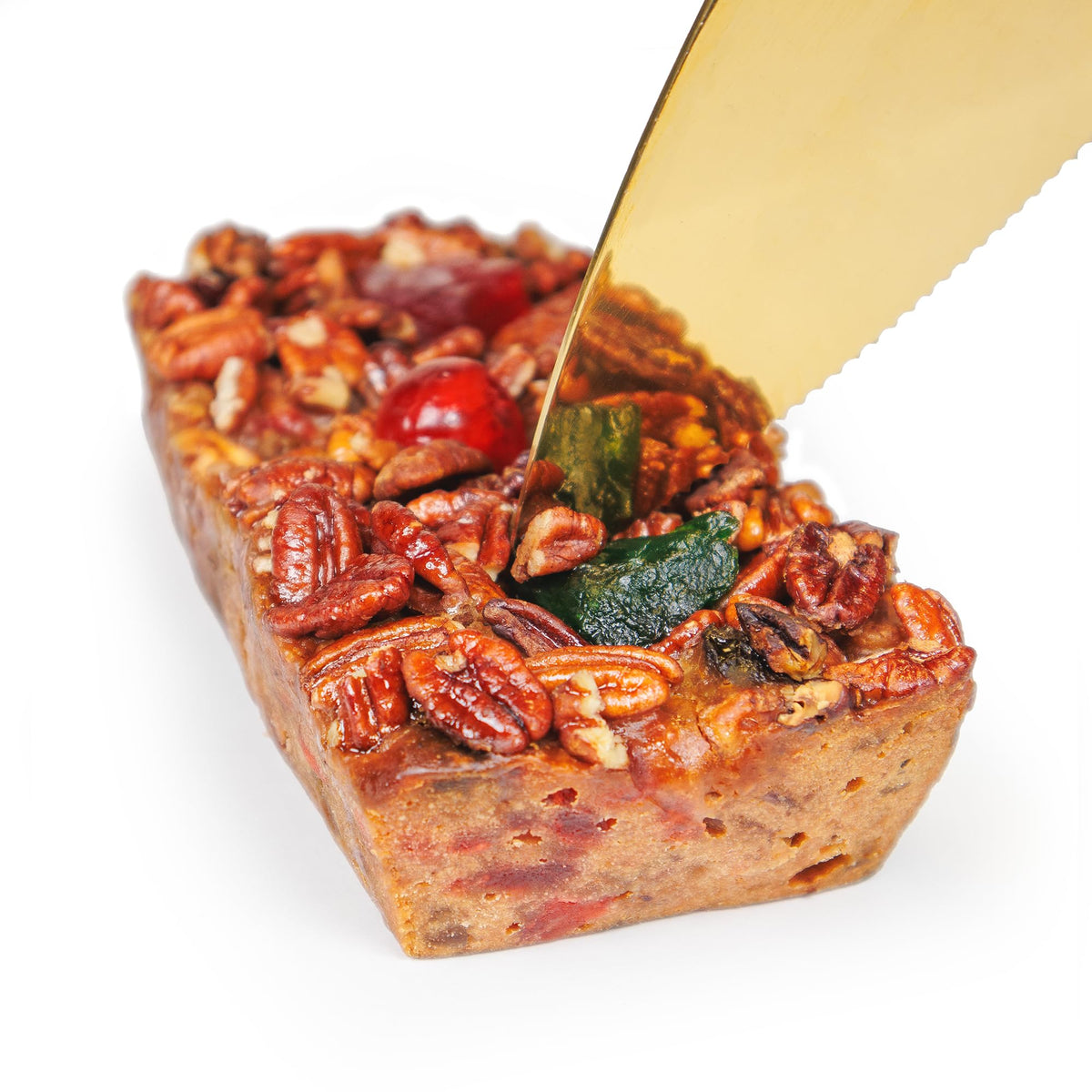 Collin Street Bakery DeLuxe Fruitcake 2-pack with pecans and pineapple, ideal for gatherings