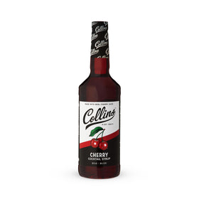 Collins Chicago Cherry Syrup comes in a 32 oz bottle for gatherings.