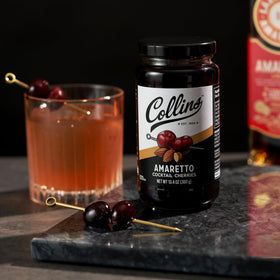 Collins Chicago Bakewell Tart Sour prep inspires a dessert pairing.