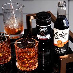 Collins Chicago Bourbon Cherries Manhattan glass, enhances flavor with real whiskey