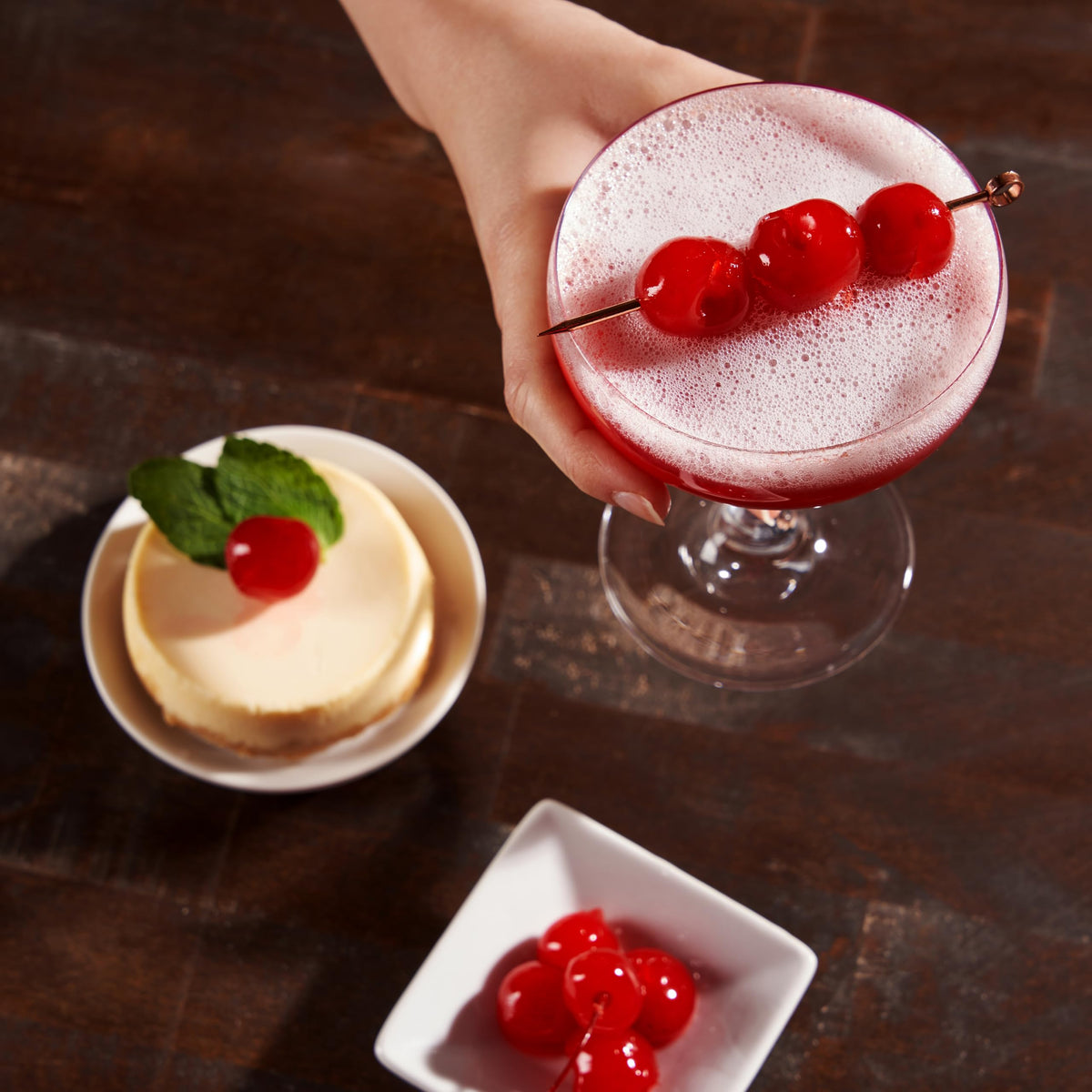Maraschino cherries from Collins Chicago offer a timeless garnish.