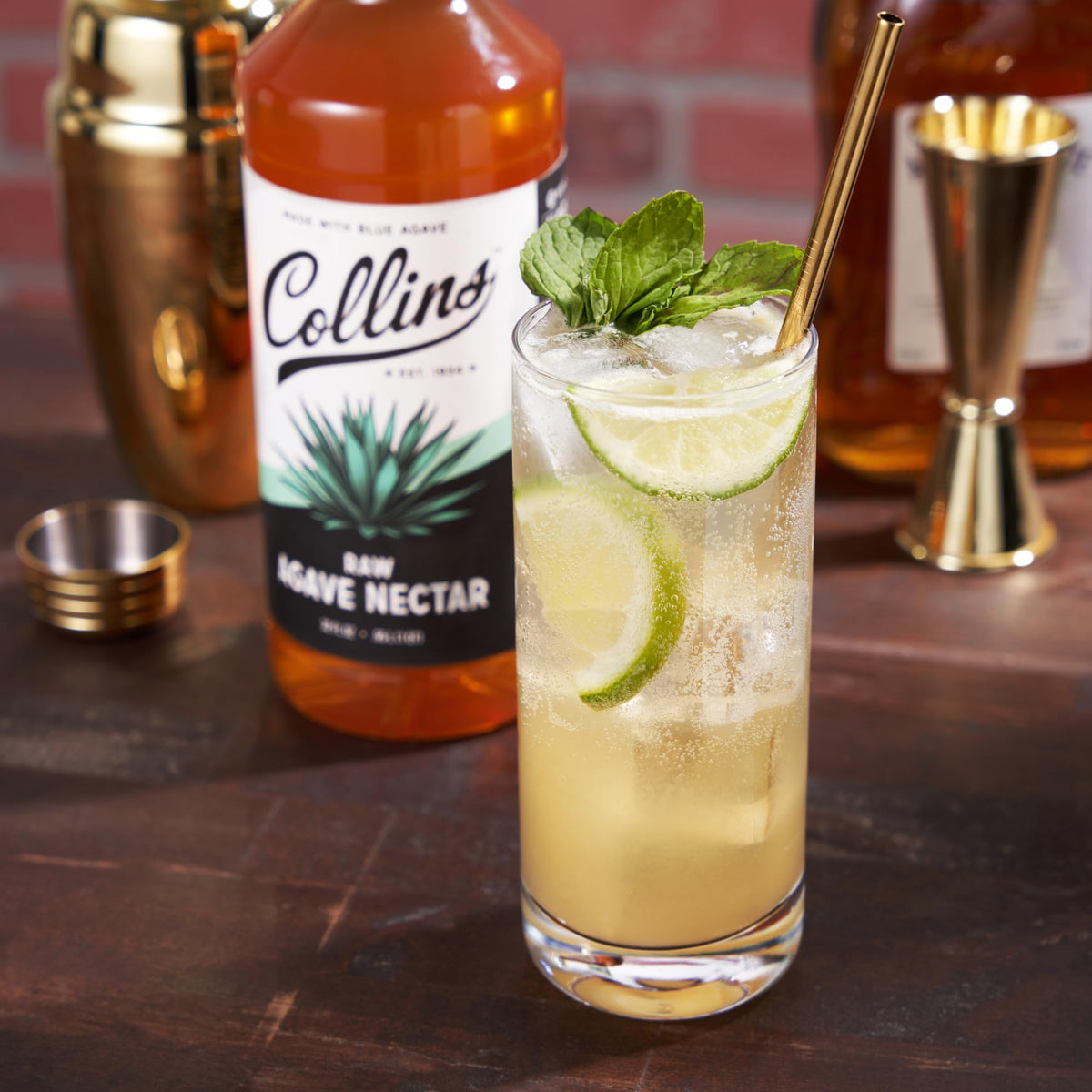 Collins Chicago raw agave nectar coffee pour for smooth sweetness