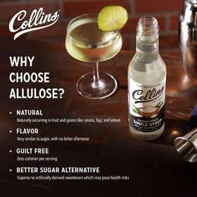 Collins Chicago Sugar Free Simple Syrup on lemonade and iced tea