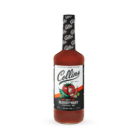 Collins Spicy Bloody Mary mix garnish-ready for elevated cocktails.