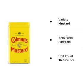 Colman's Mustard Powder in a mixing bowl, ready to craft a fresh spice blend.