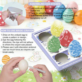 COLMIUX foldable egg stands simplify display after decorating