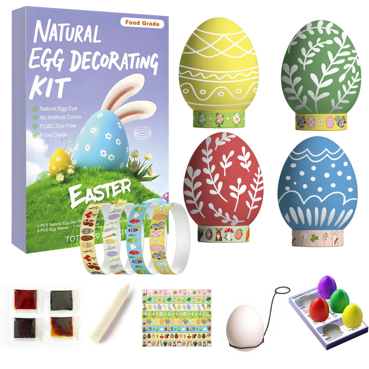 COLMIUX red natural dye liquid for vibrant Easter eggs and crafts