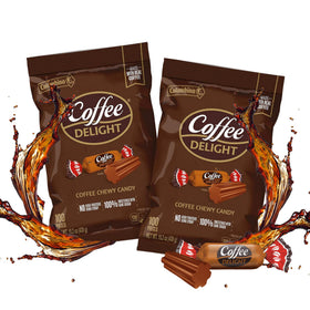 Colombina Coffee Delight Chewy Candy package front, convenient snack for coffee lovers.