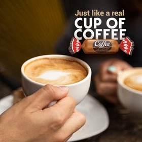 Colombina Coffee Delight pack open reveals 200 chews for sharing.