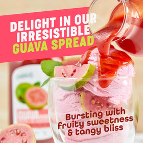 Colombina Guava Dessert Spread on toast with tropical aroma