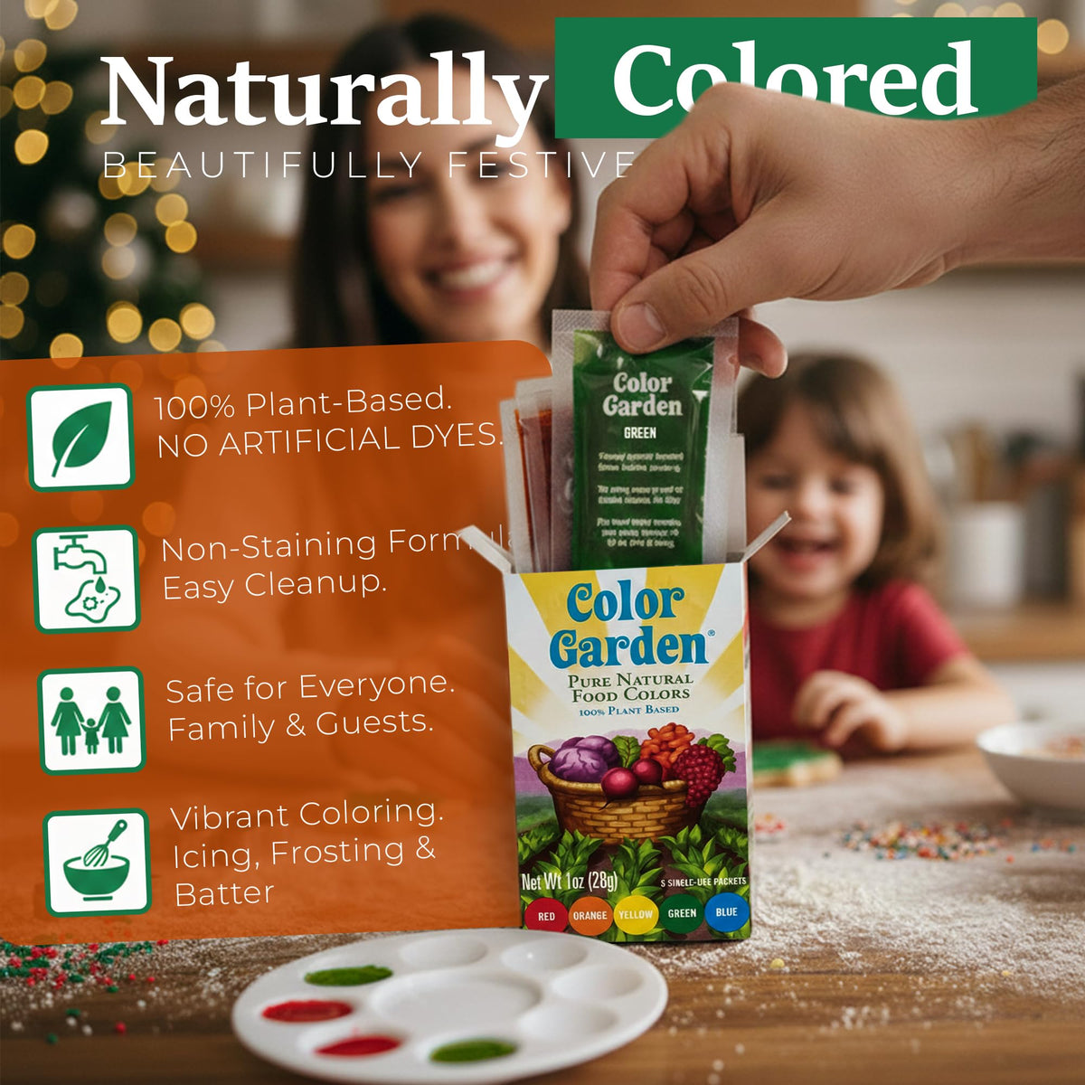 COLOR GARDEN color palette display with natural hues for desserts