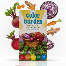 COLOR GARDEN vegan, non-toxic colors enhance frosting and pastries