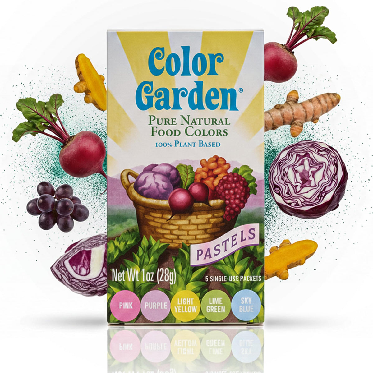 Color Garden pastel dyes deliver reliable color in celebrations without synthetic chemicals.