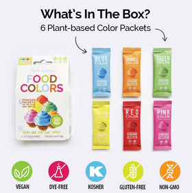 COLOR KITCHEN pink powder enhances pastel frostings and bakes naturally