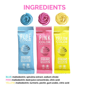 COLOR KITCHEN red color powder packet delivers bold red tones for frostings.