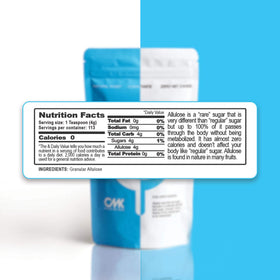 Color Me Keto pure allulose USA-made bottle for versatile use.