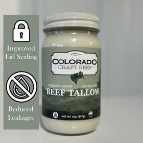 Colorado Craft Beef Tallow topping for roasting vegetables for rich flavor.