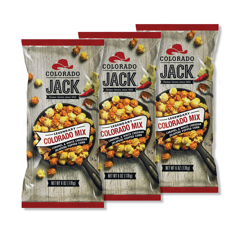 Colorado Jack Colorado Mix bag showing sweet and spicy flavors for sharing