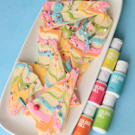 Colour Mill allergen-free label for safe handling by bakers