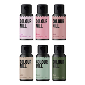 Colour Mill Botanical Pack Aqua Blend Dusk swirls on frosting for vibrant, oil-free color.