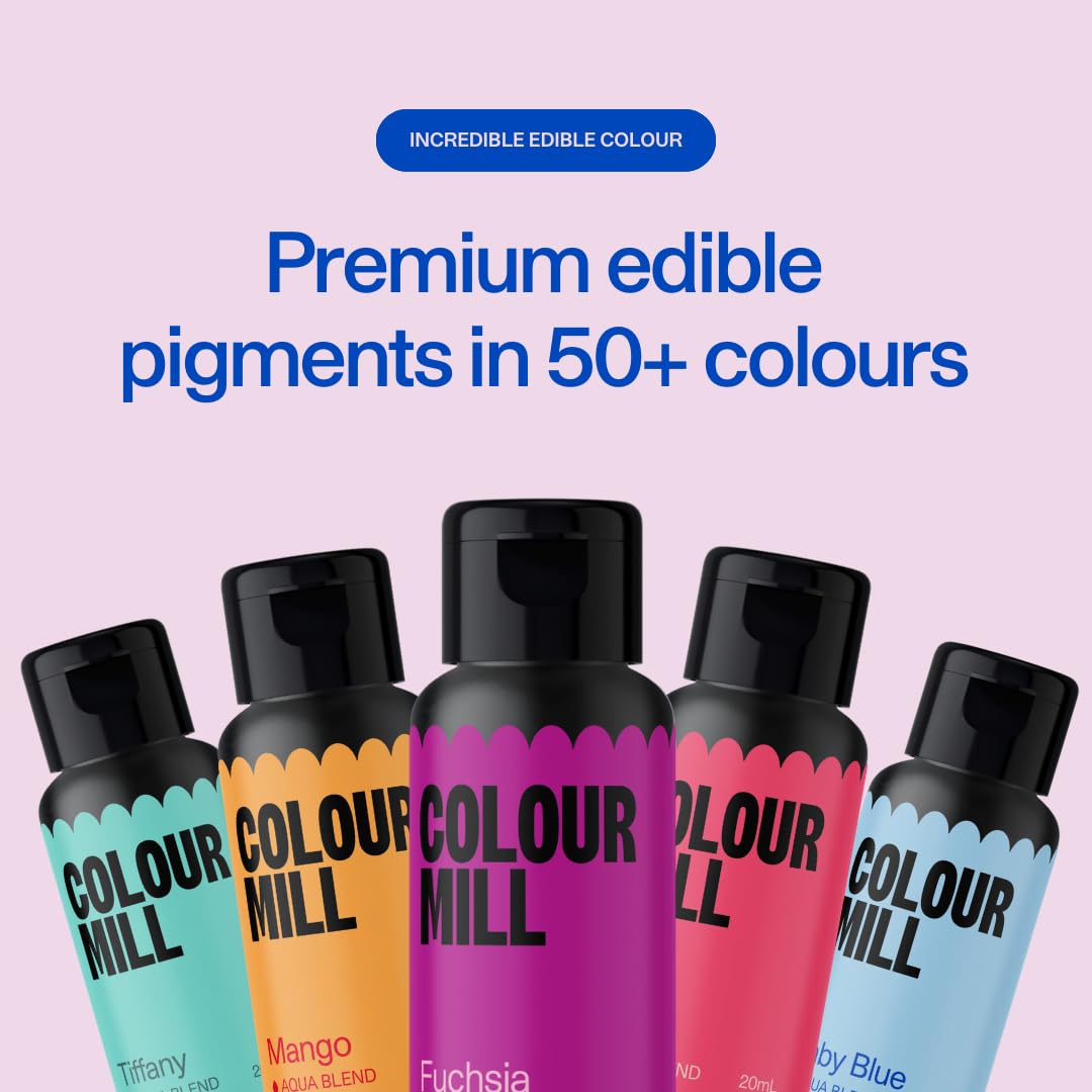 Colour Mill Botanical Pack Aqua Blend Rose delivers rosy tint for royal icing and creams.
