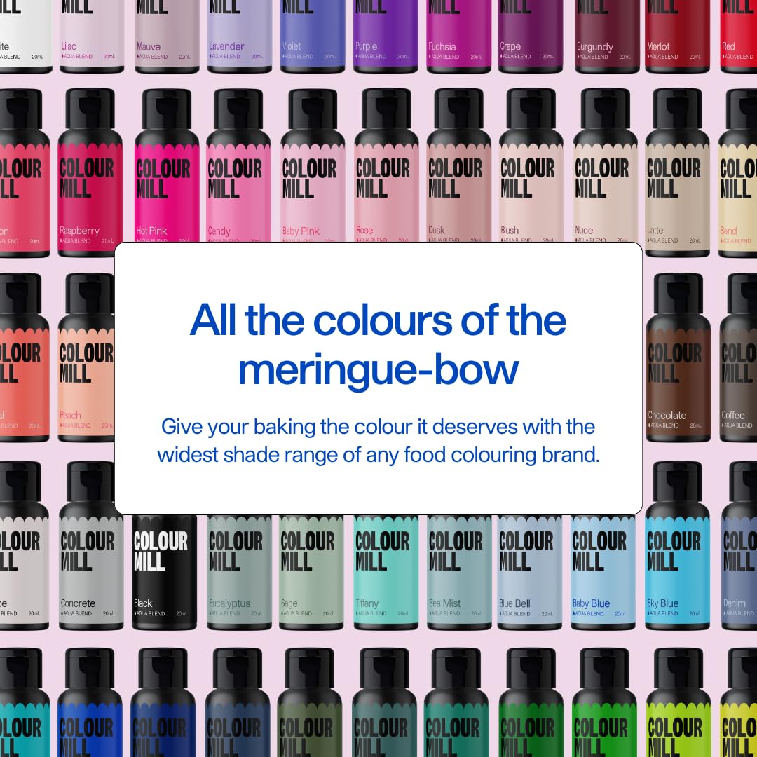 Colour Mill Botanical Pack Aqua Blend Sage provides muted green for tarts and frostings.