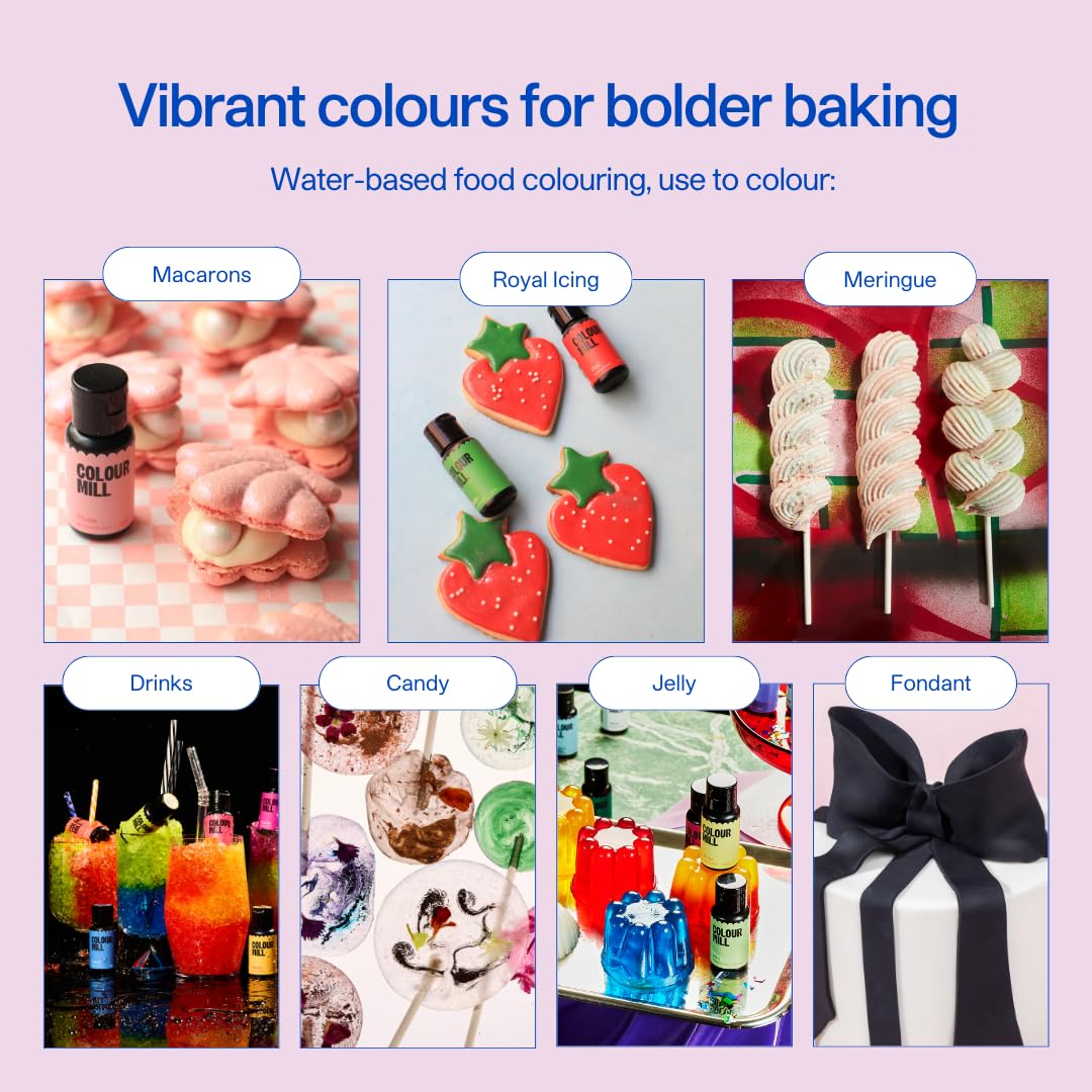 Colour Mill Botanical Pack Aqua Blend visual ingredients illustrate the color palette.