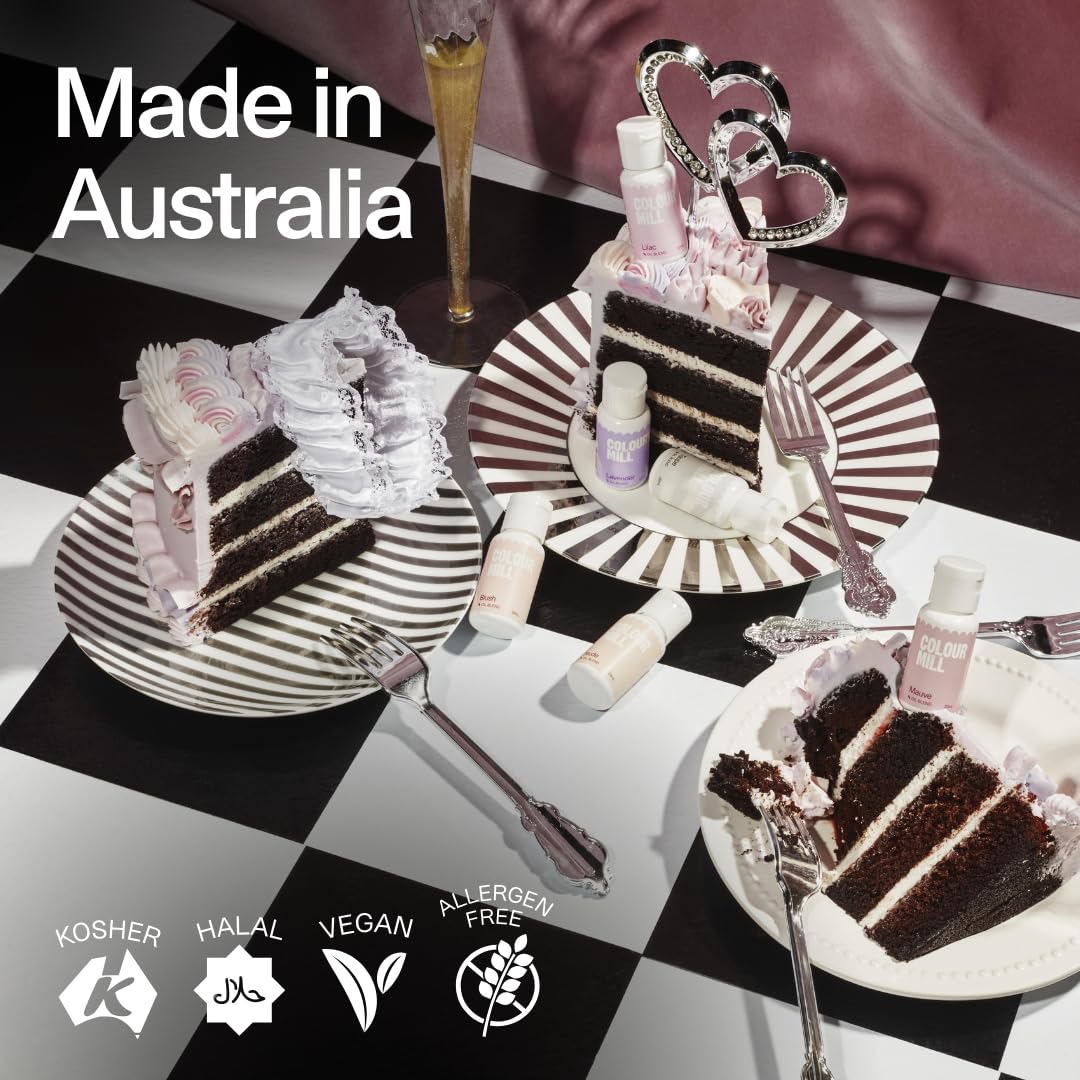 Colour Mill chocolate colouring detail highlighting deep, shade-stable tones.